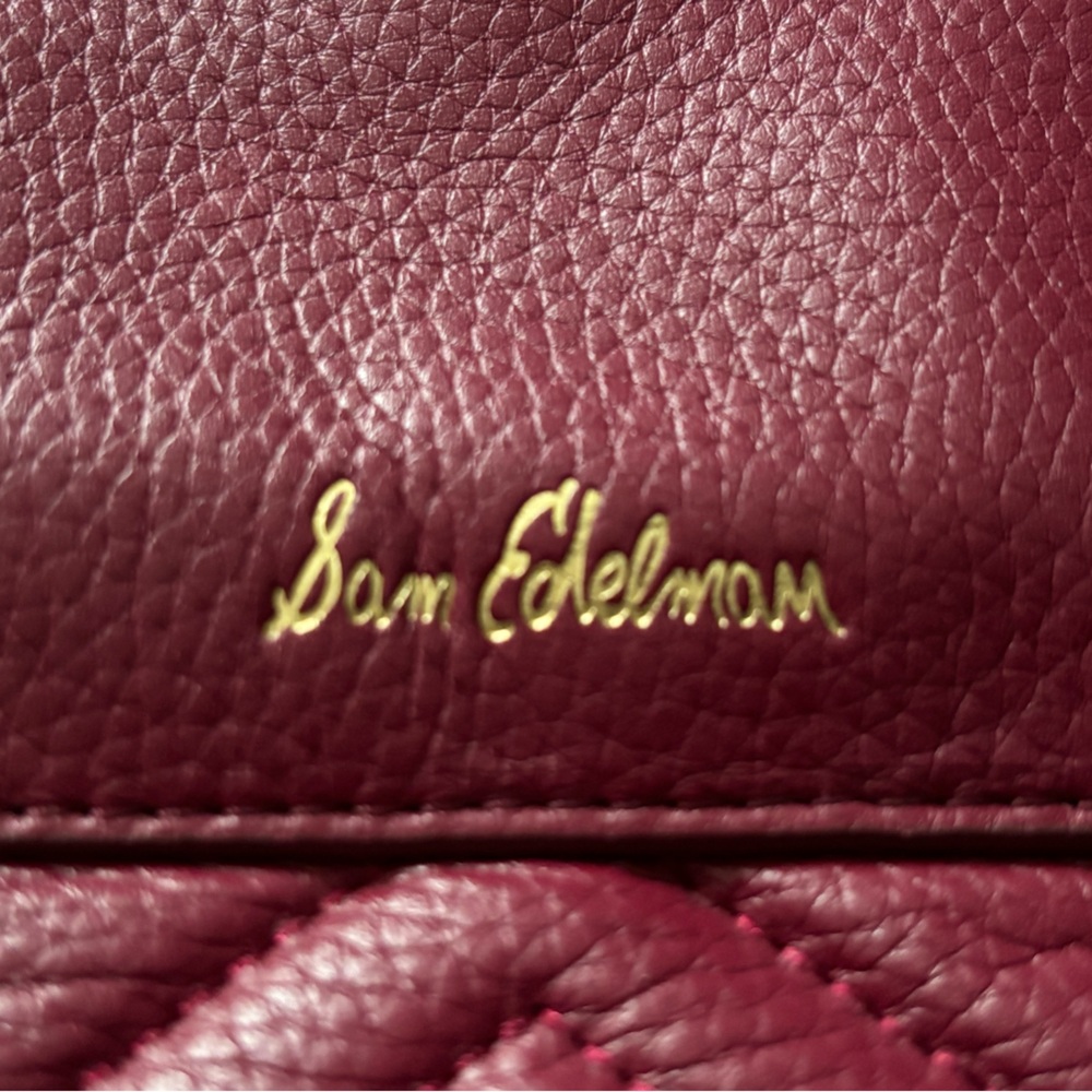 Sam Edelman Pebbled Leather Quilted  Bag EUC